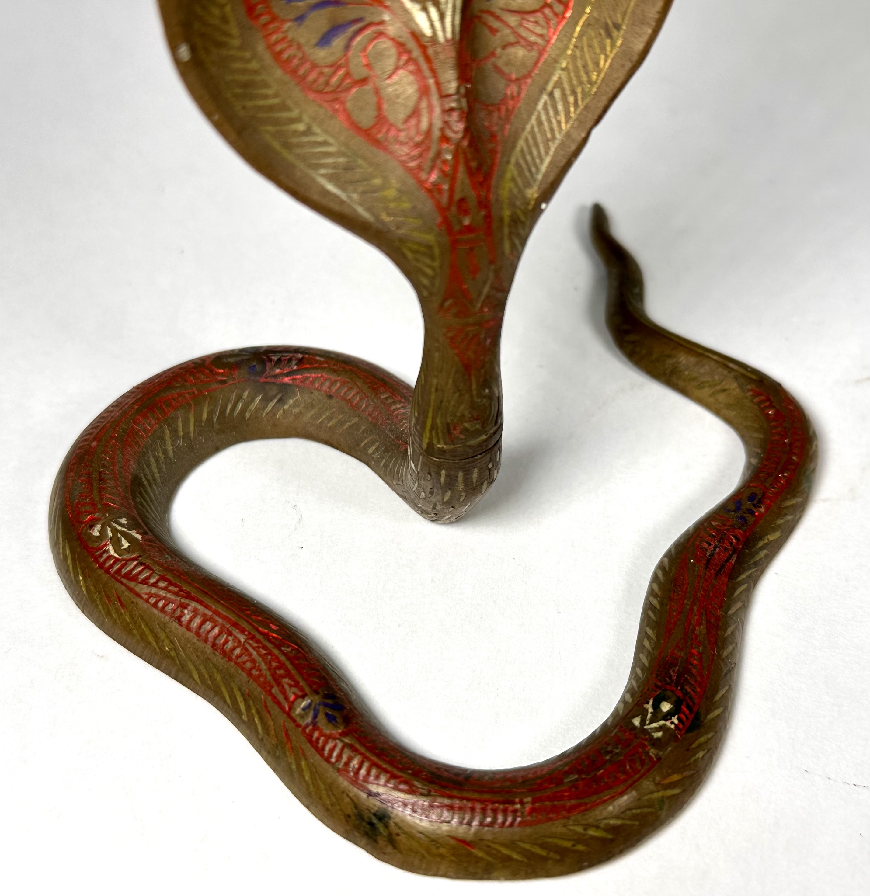 Mid Century Anglo-Indian Brass Cobra Candlestick Collection - Image 14