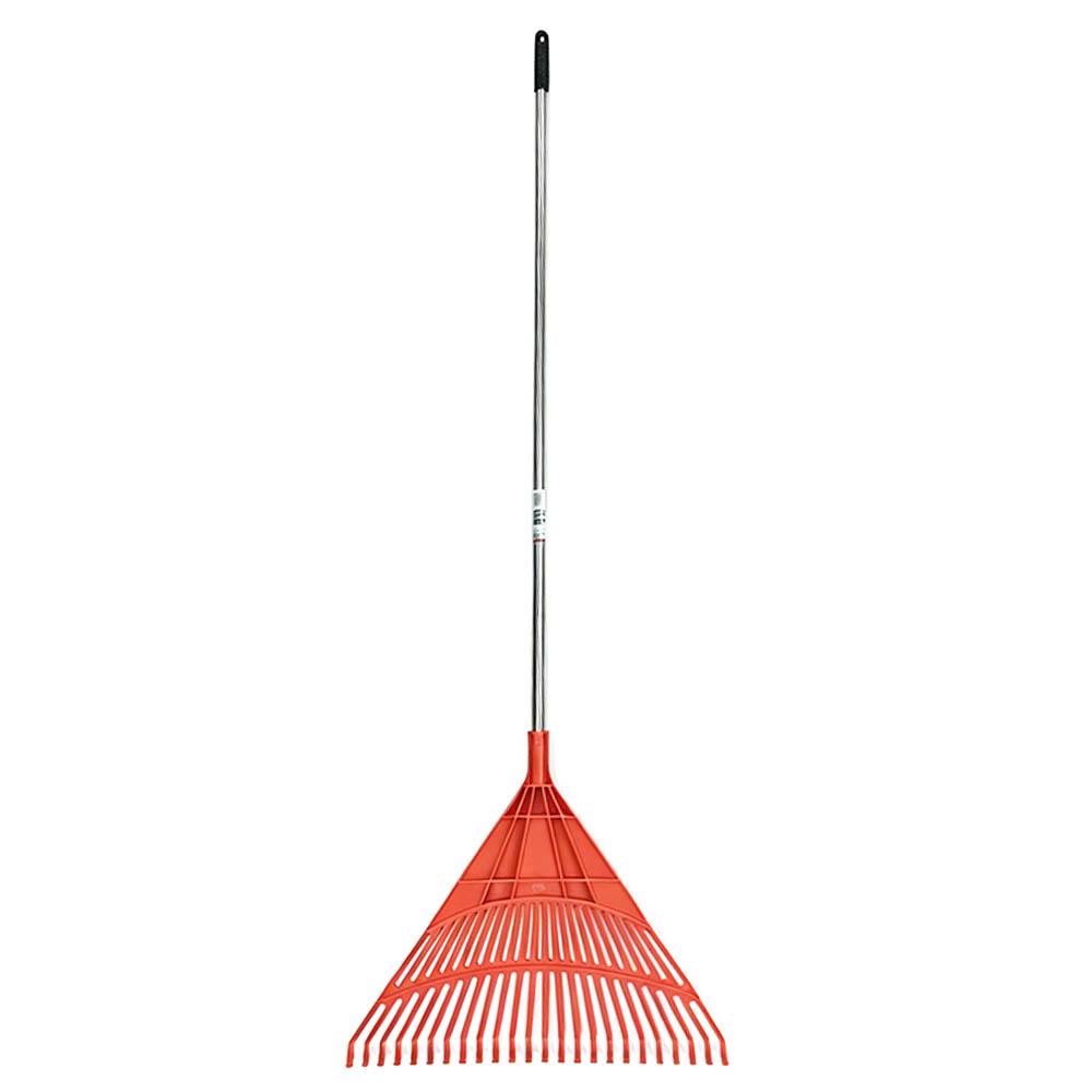 Leaf Rake Plastic 24T with Stainless Steel Shaft 153CM (60")