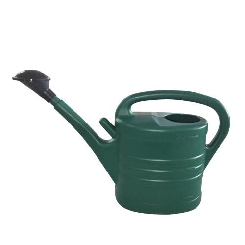 Watering Can Oval Long Handle PE Dark Gleen 5L (1.32Gal)