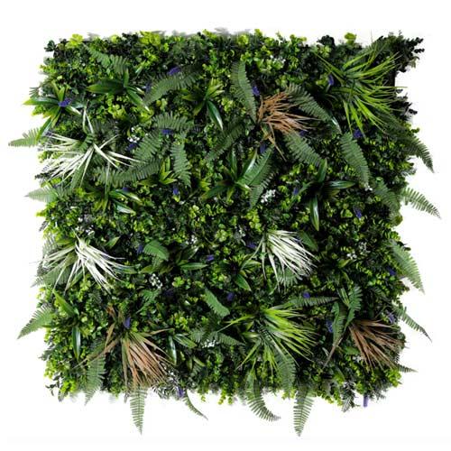 Grass Wall Panels Artificial Greenery Boxwood Wall Backdrop Mixed UV Protected 100x100cm (40"x40")