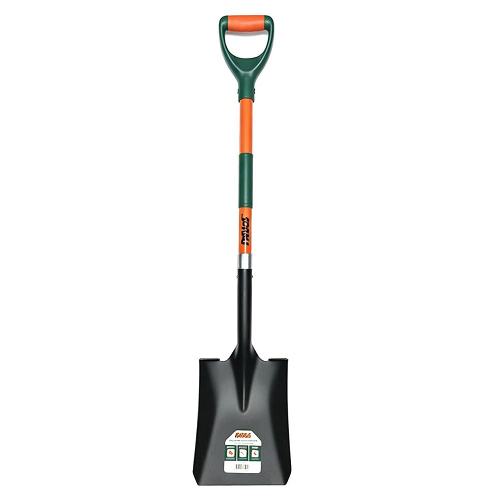 Shovel Square Mouth With Fibreglass Handle D Grip 115cm (45.25")