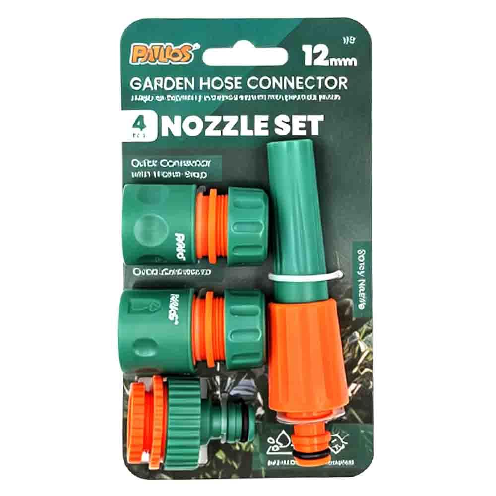 Garden Watering Nozzle Set 4pcs 12mm (1/2") UV Resistance