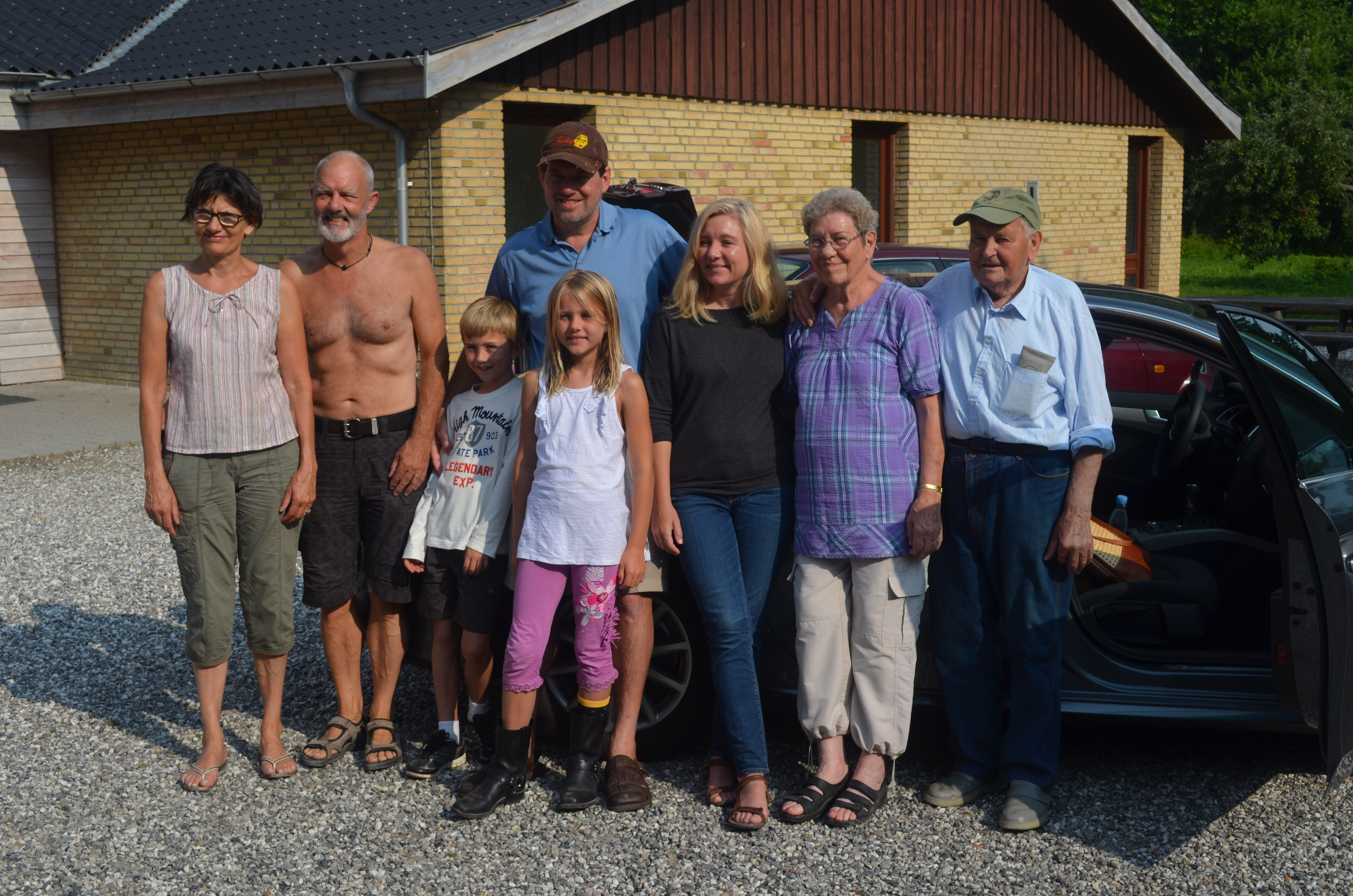 Ole's whole family! It was hard to say goodbye.