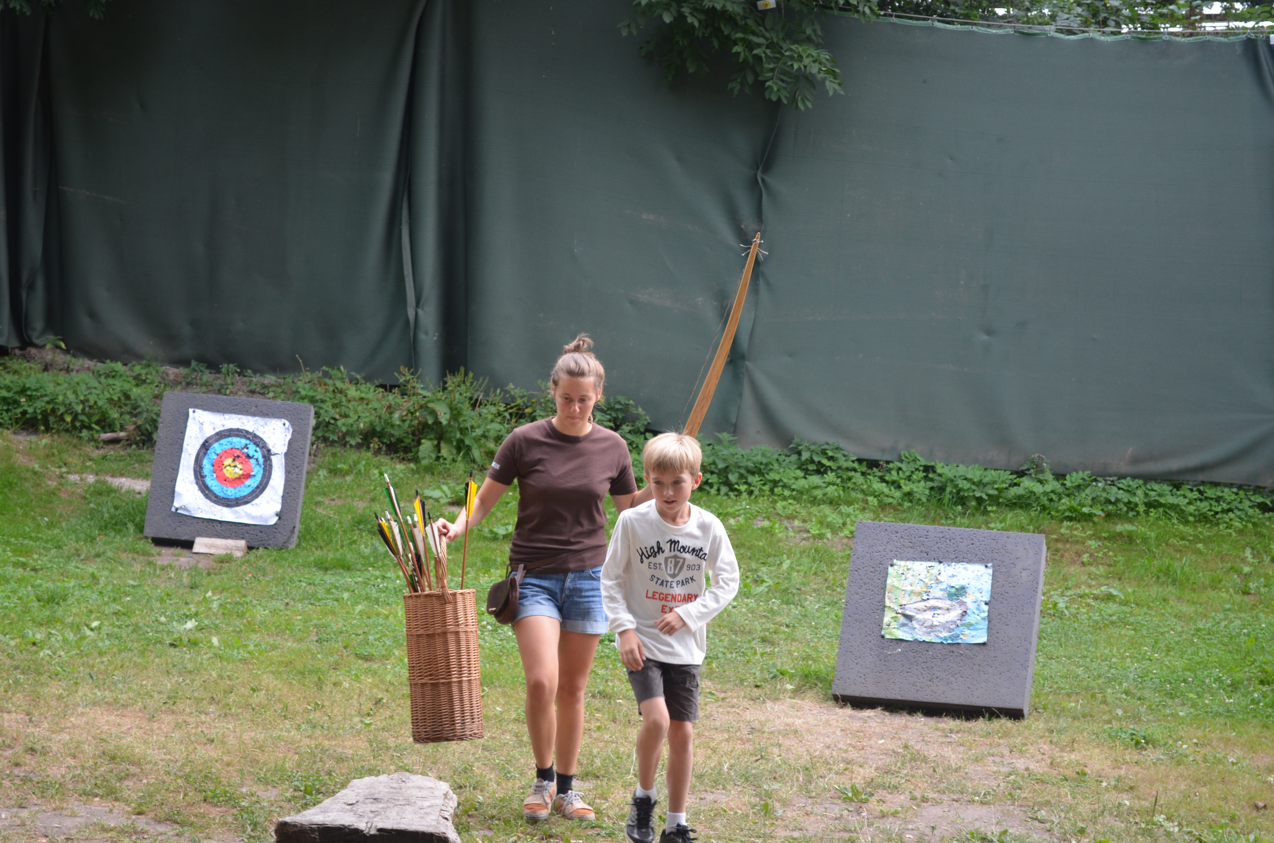 Shooting arrows just like the Vikings!