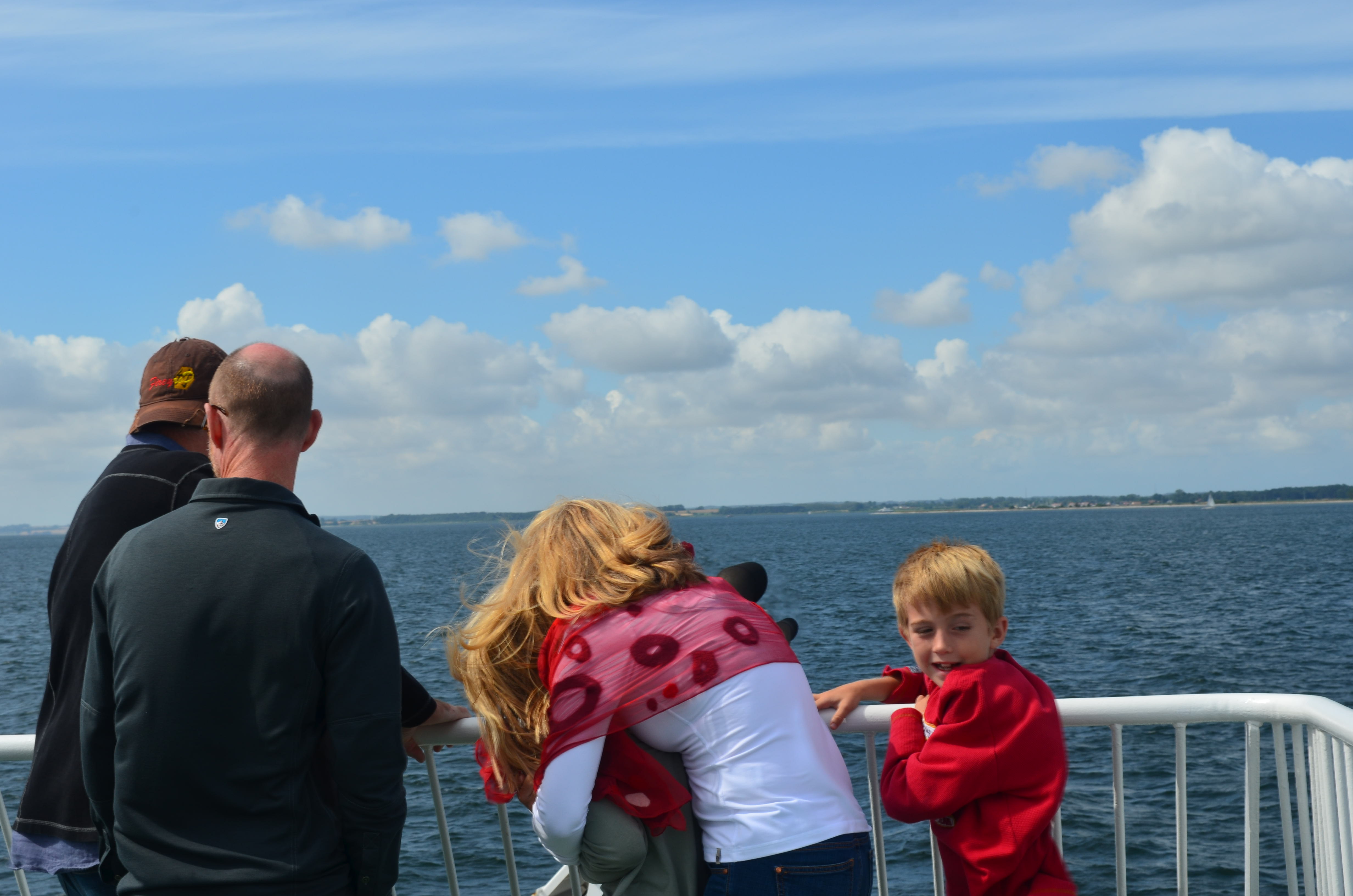 We had fun watching ships sail by.