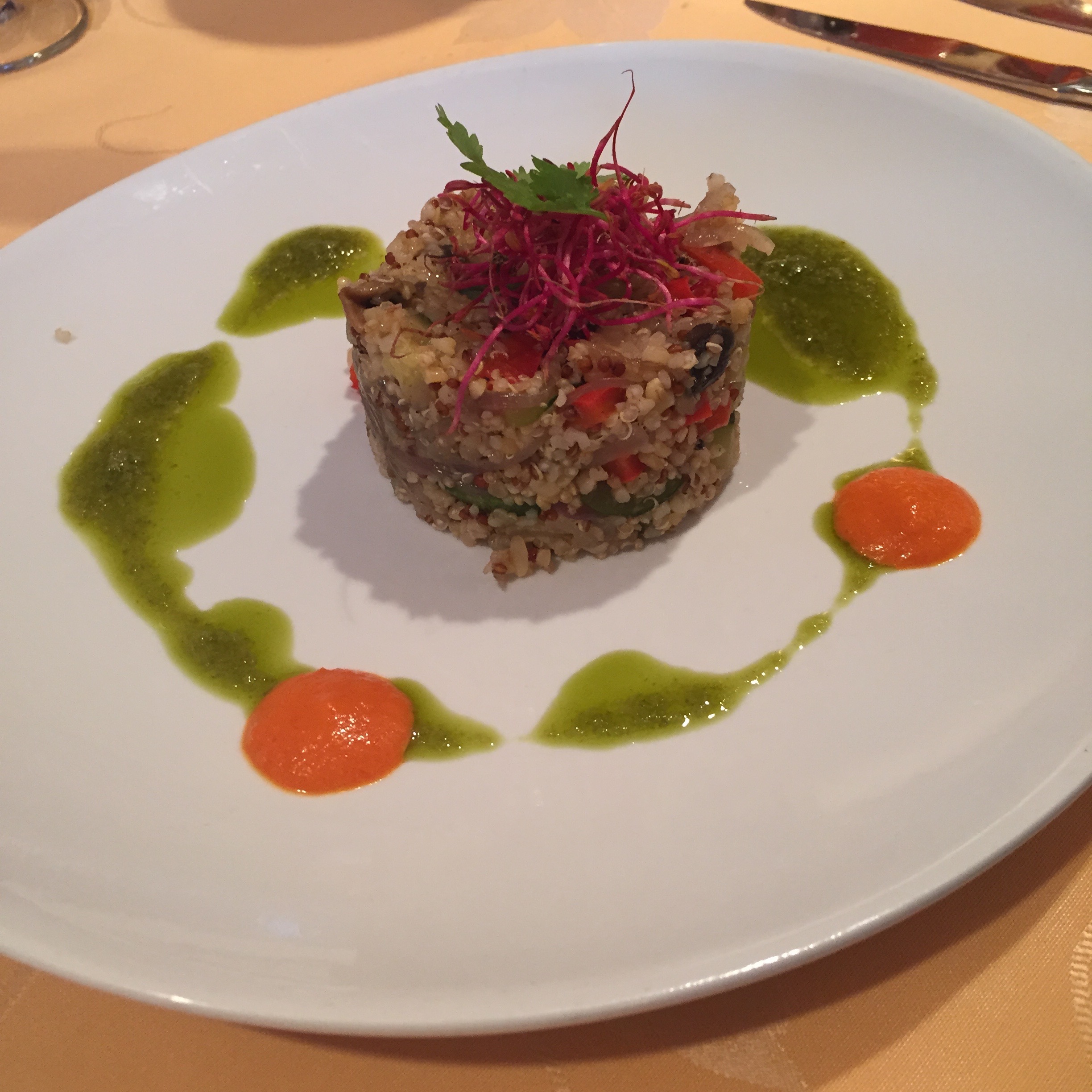 Vegan quinoa salad.