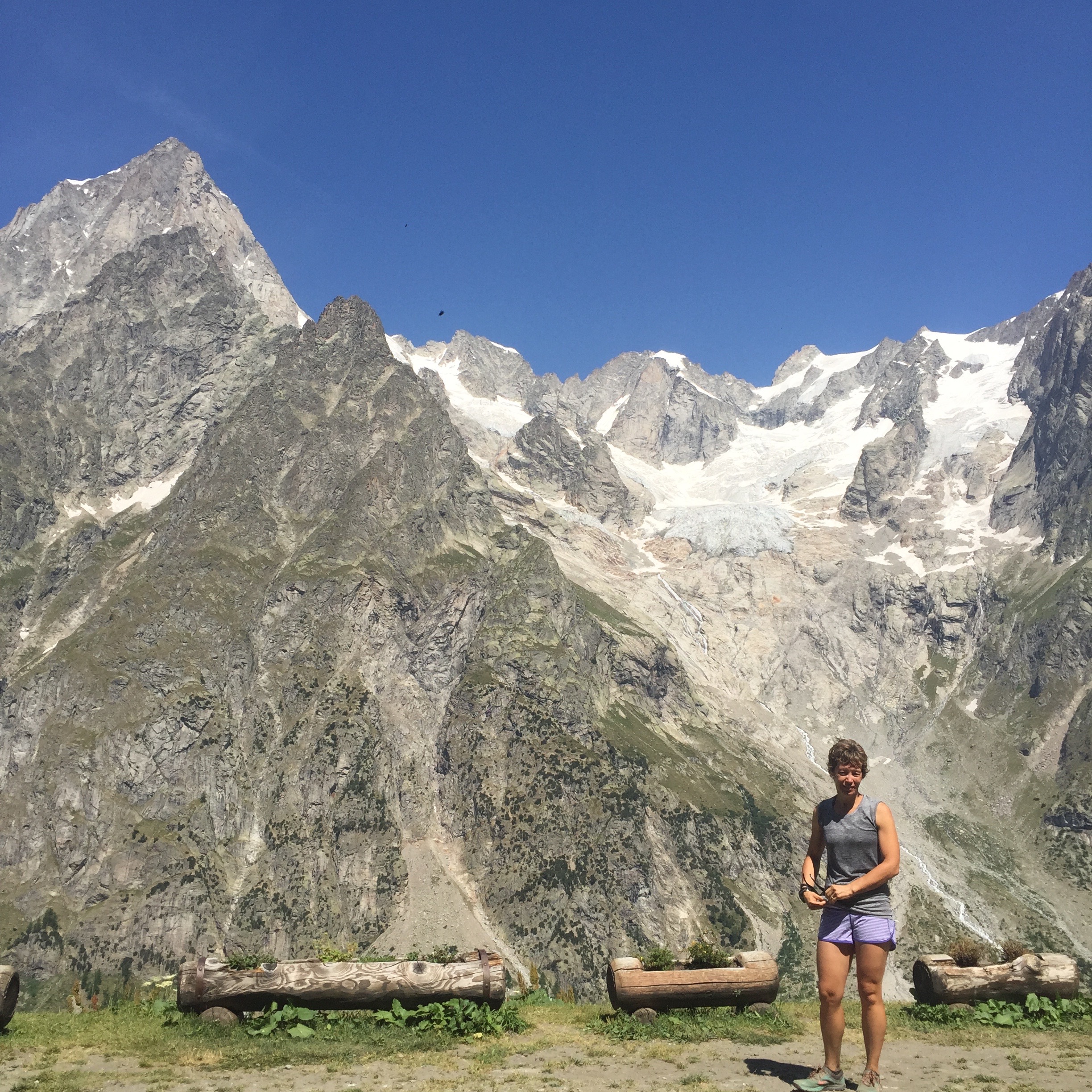 Kaylee and the glacier.