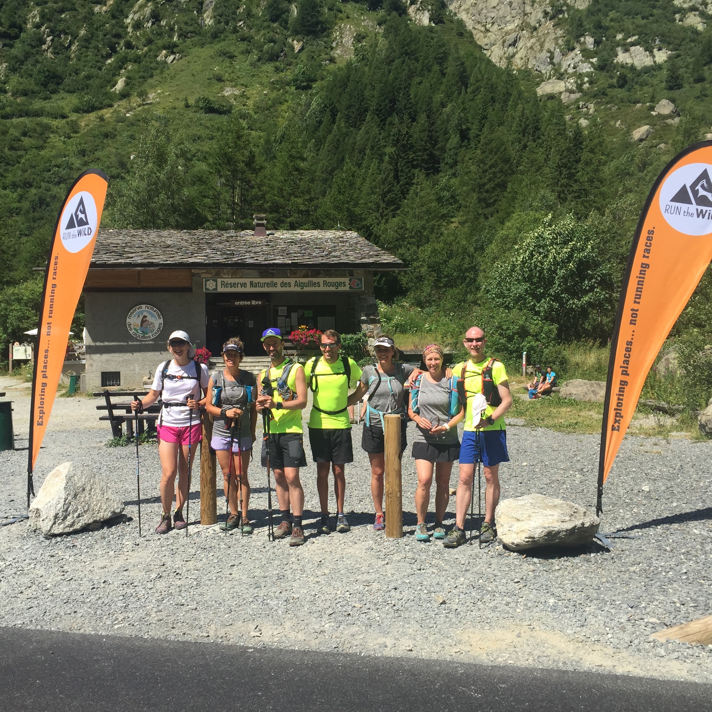 Having a rest before our second big climb.