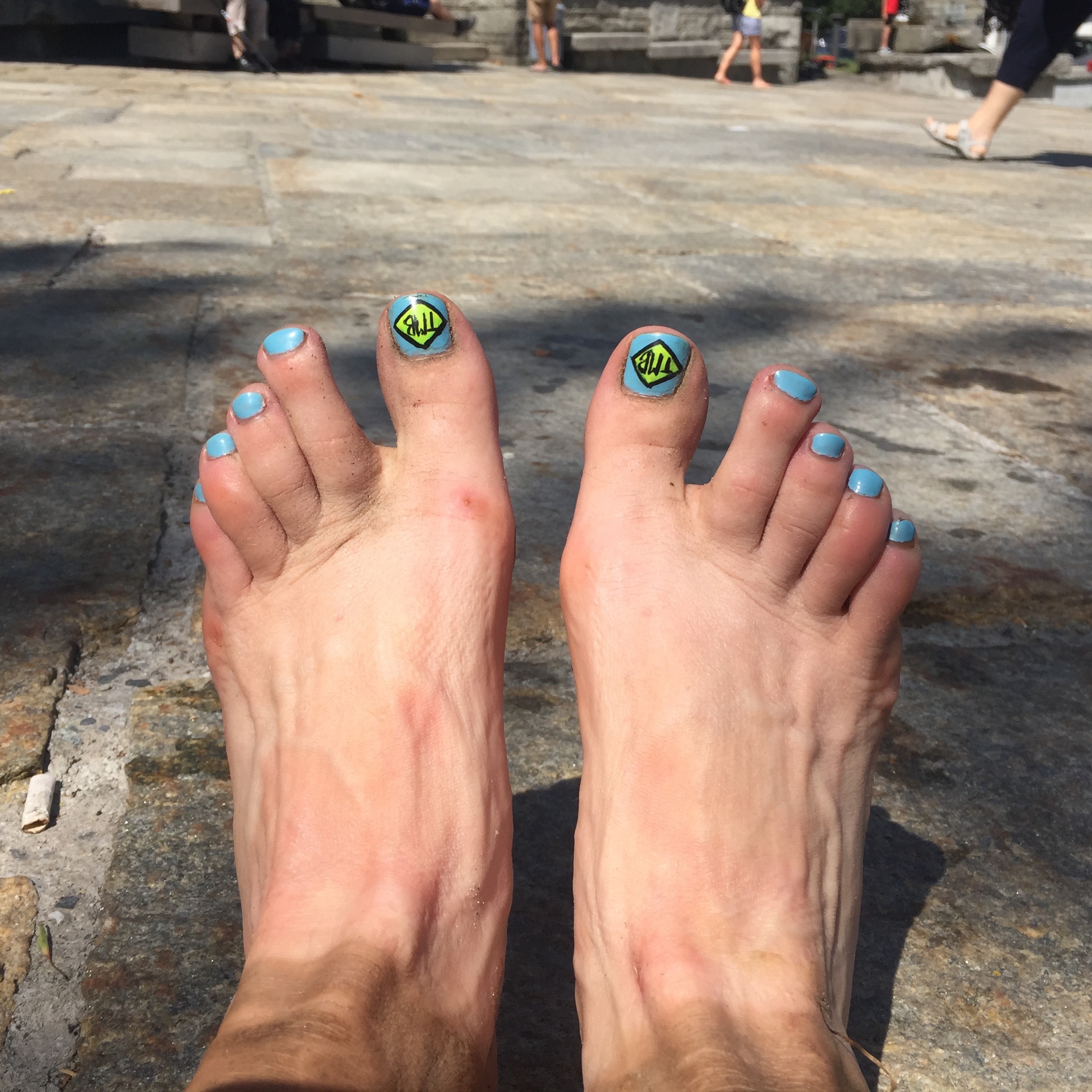 The pedicure still looks great!