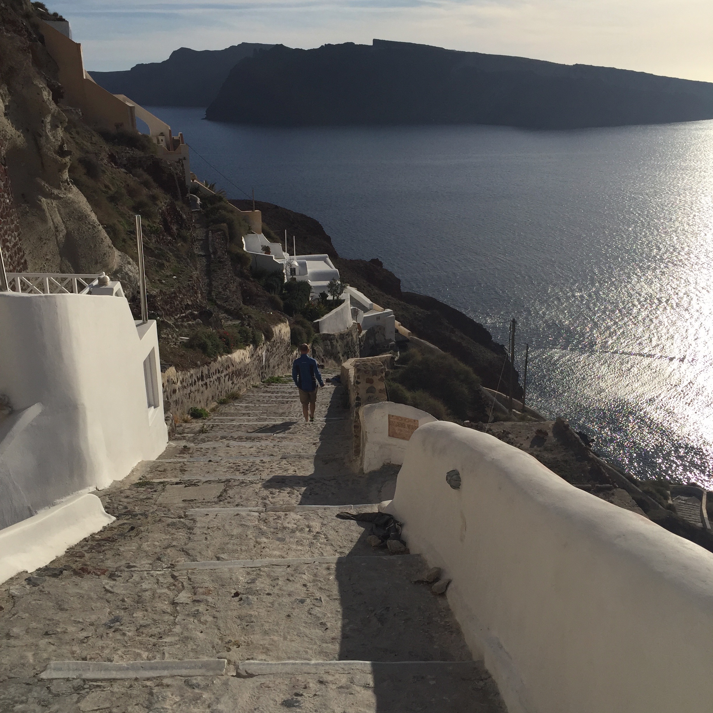 Down to the sea.