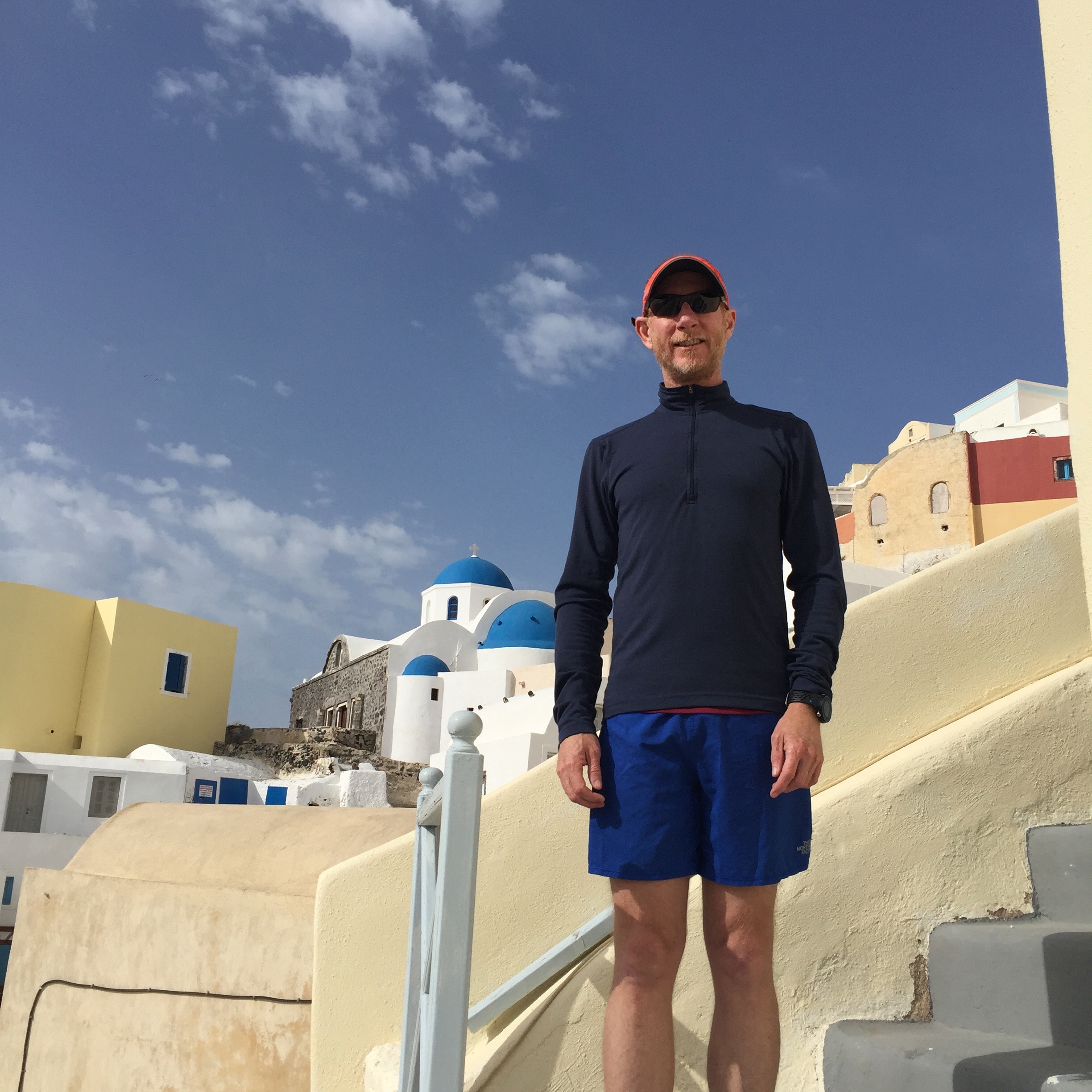 Johnnie in Oia.
