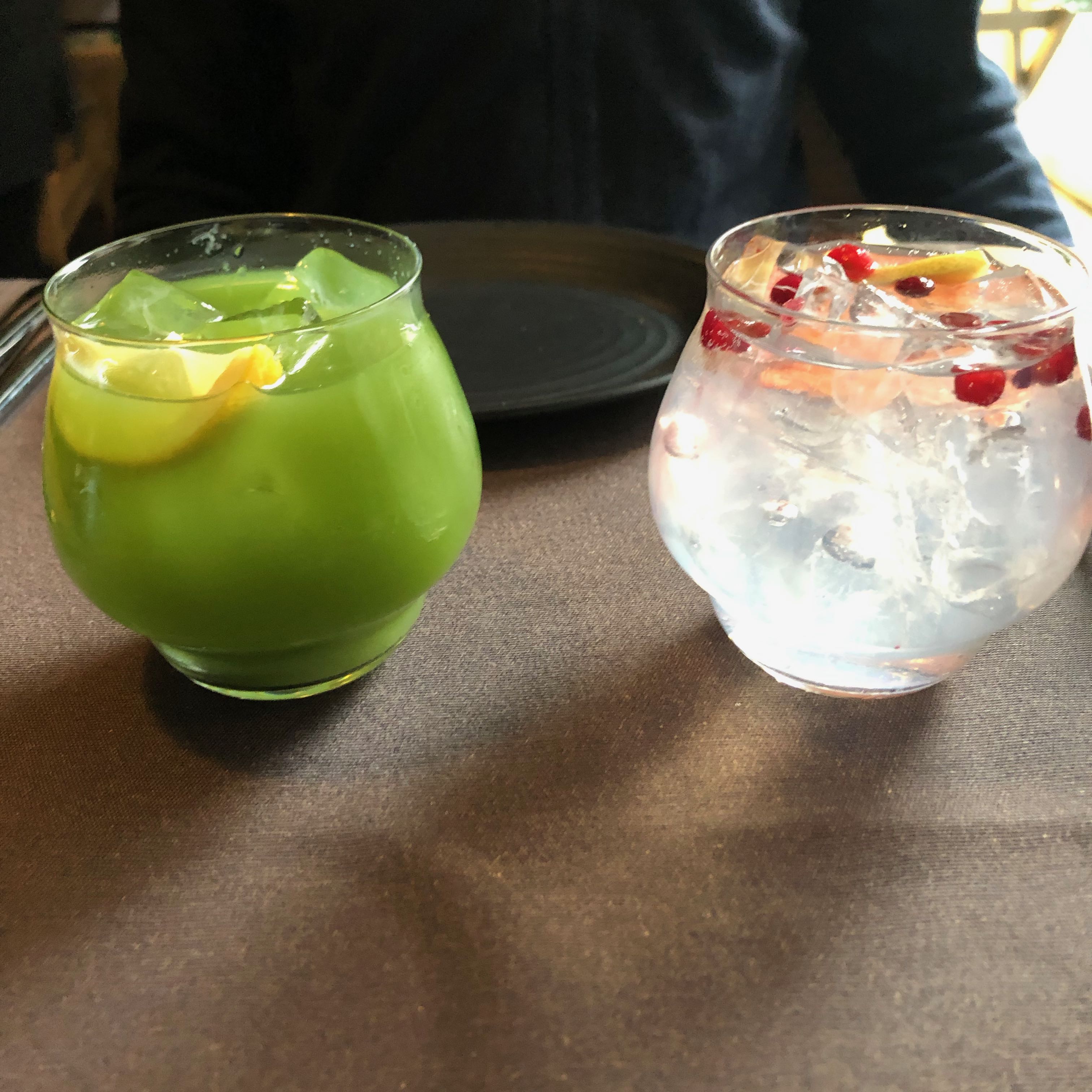 This is a Cucumber concoction and a Good ole Helsinki Gin and Tonic.