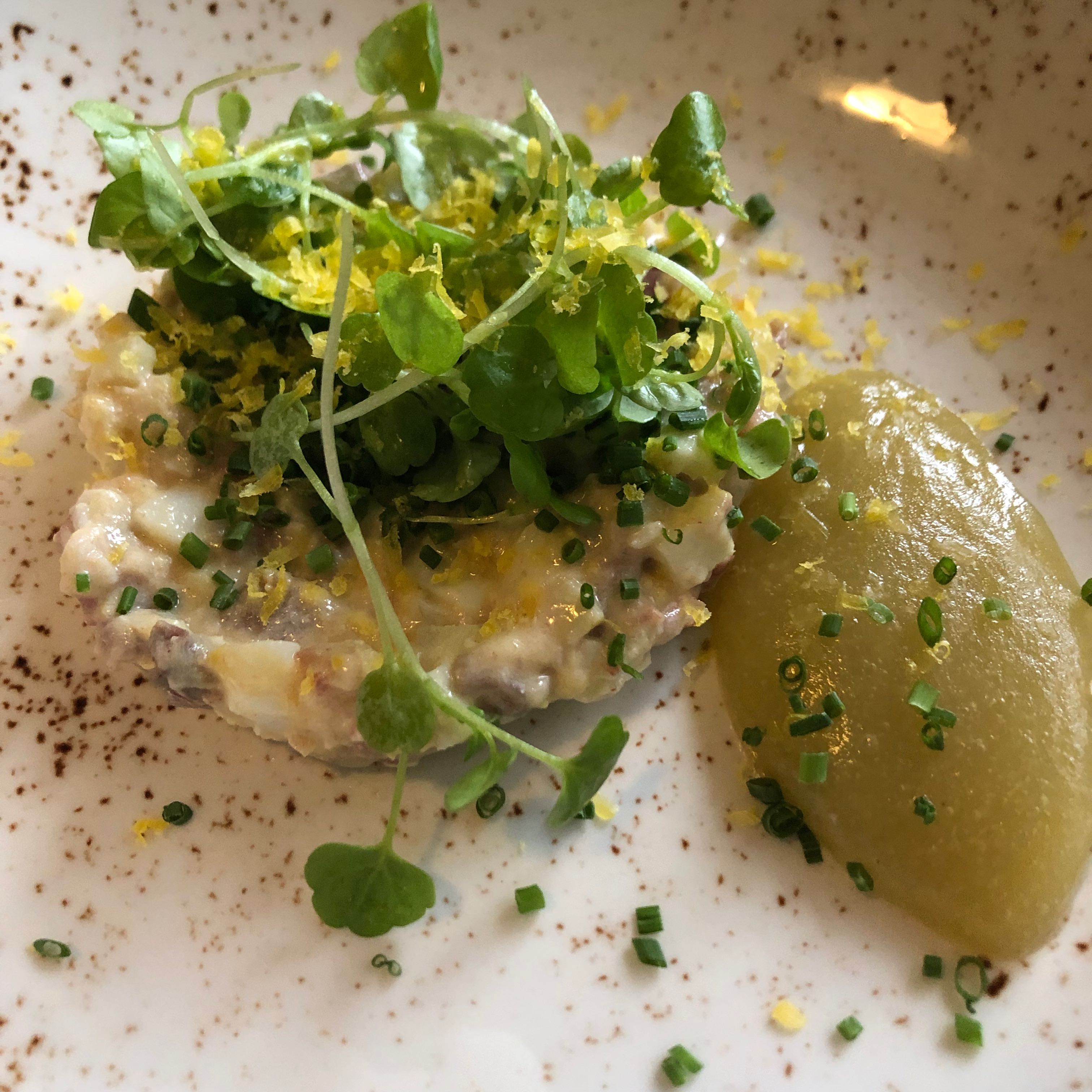 Herring with egg