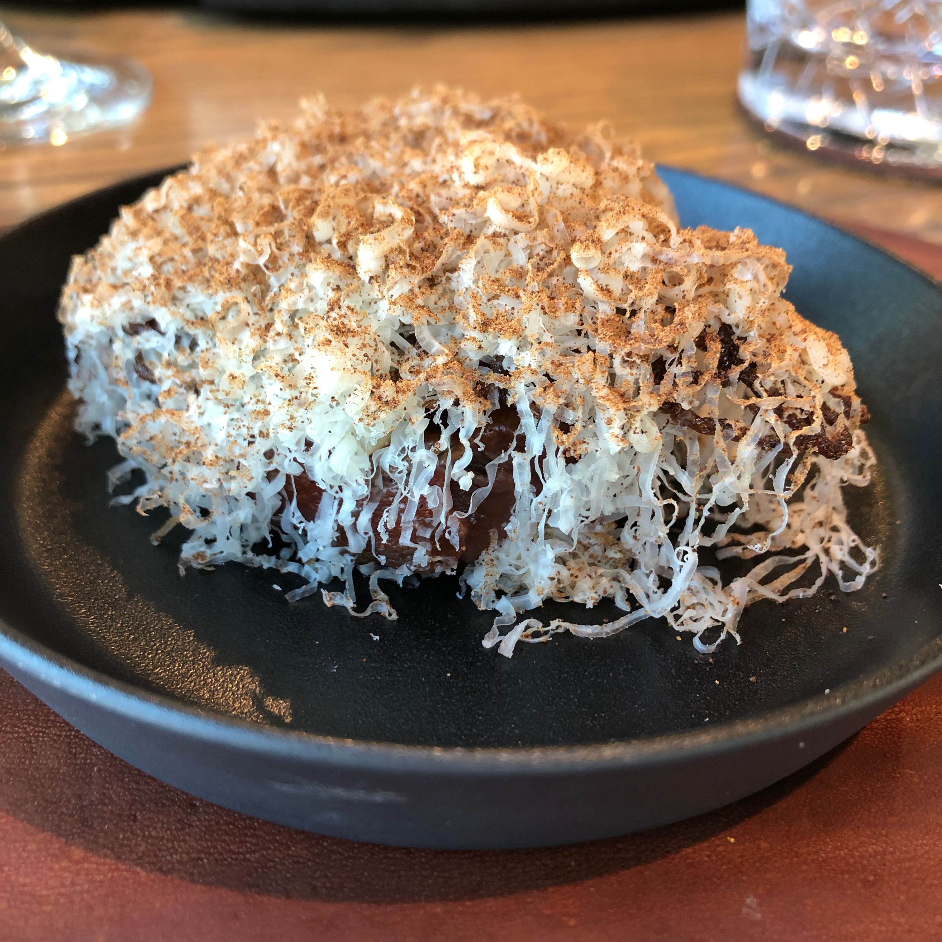 The food was tasty.