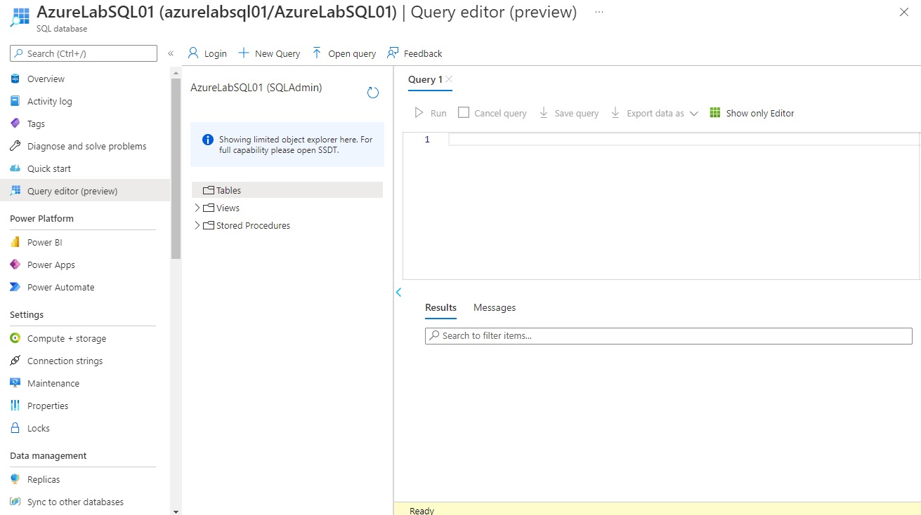 How To Create A SQL Database In Azure – Lab6