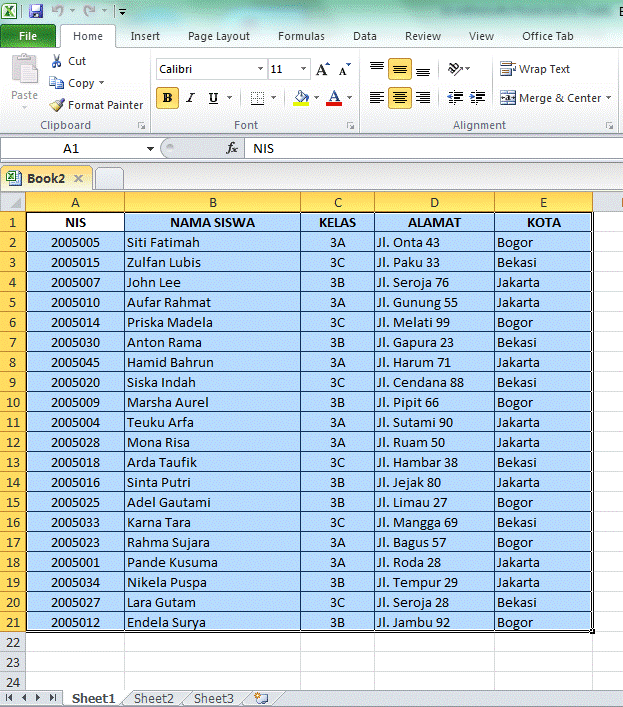 Mudah Ini Cara Mengurutkan Data Di Microsoft Excel 