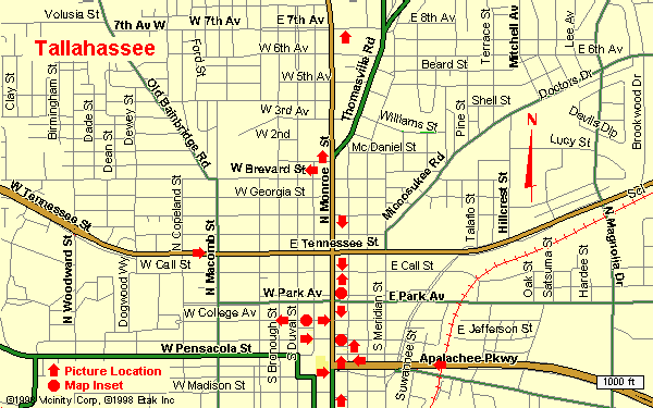 City Of Tallahassee Fl Map Tal Map 