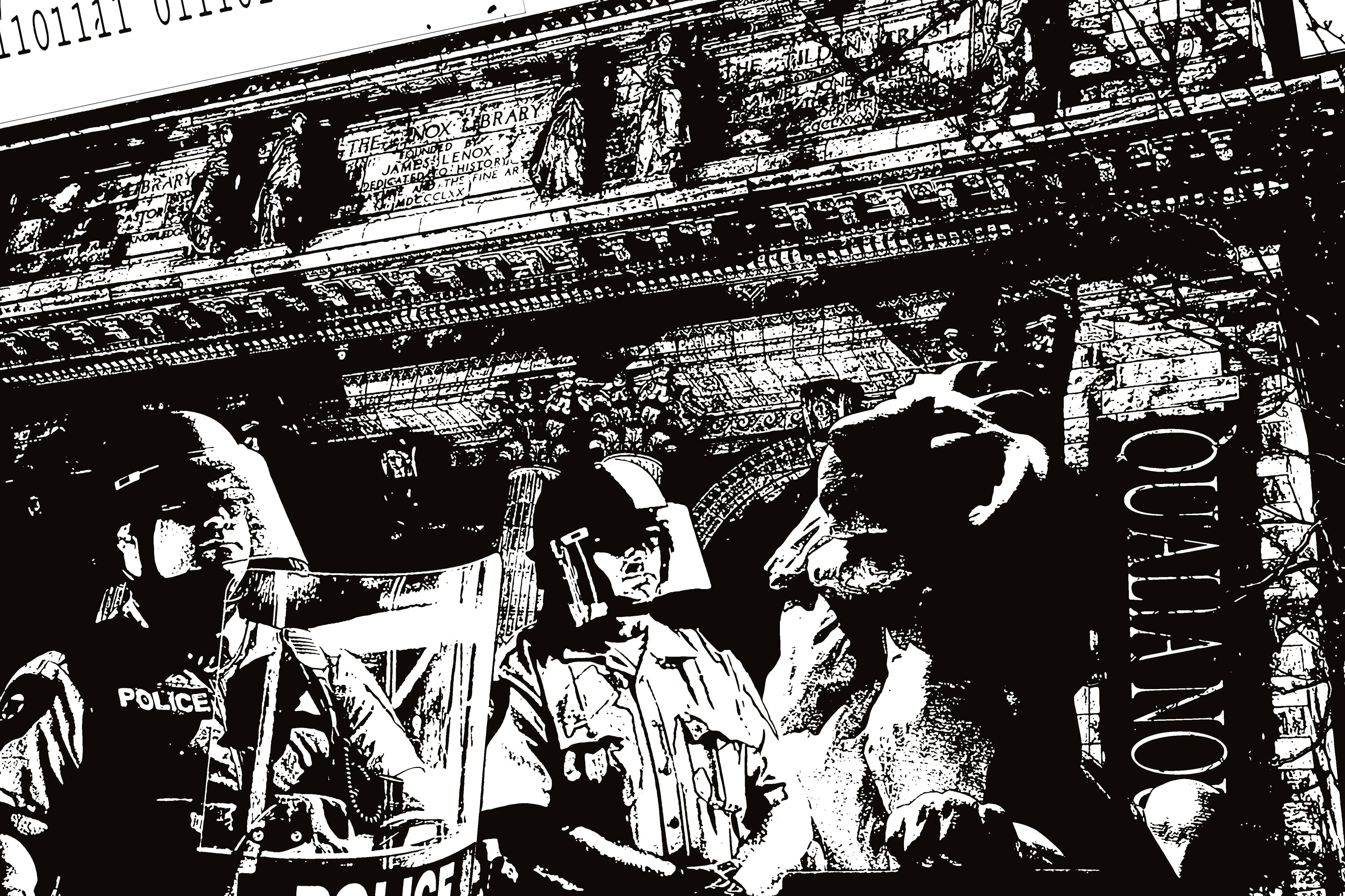 They barred the library door today.