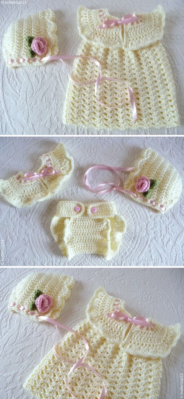 Sweet And Easy Crochet Baby Dresses Pattern Center