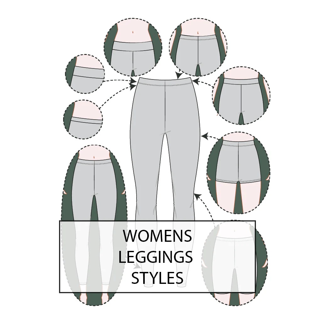 Women S Leggings Pattern Tech Pack