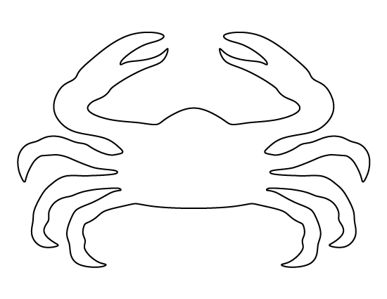 printable crab template