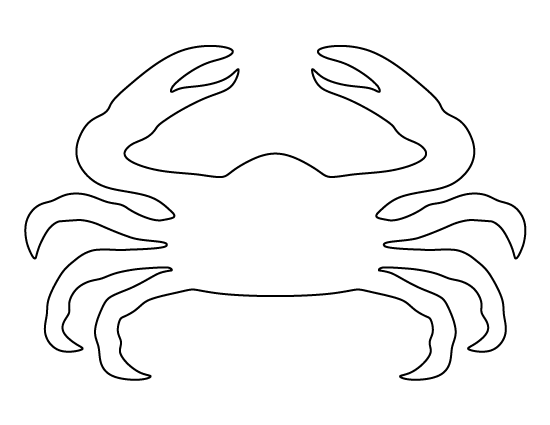 Printable crab template