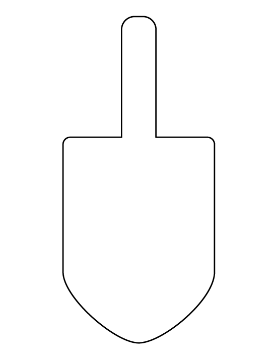 Free Printable Dreidel Template