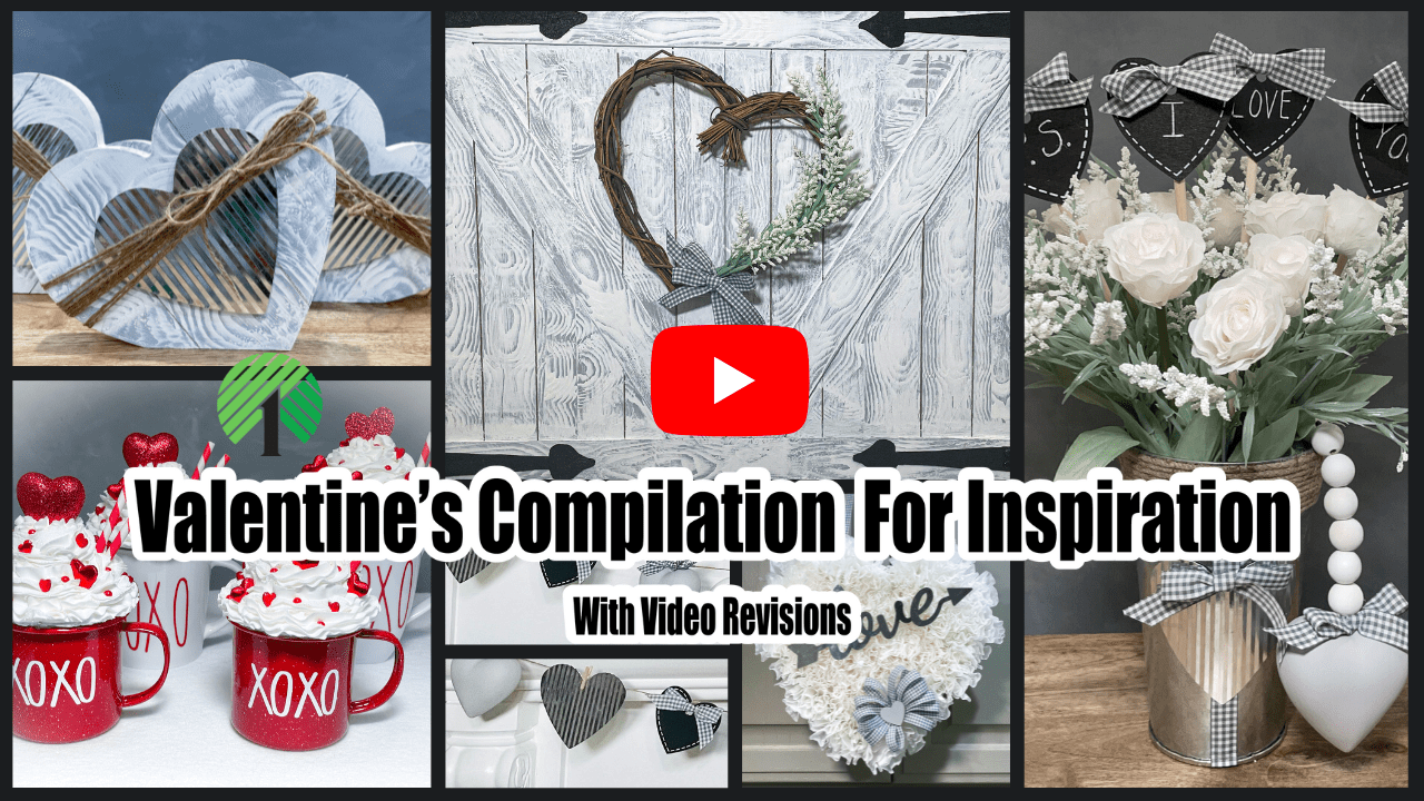 Visual Reference: DIY Dollar Tree Valentines Decor Compilation Easy Woodgrain Techniques