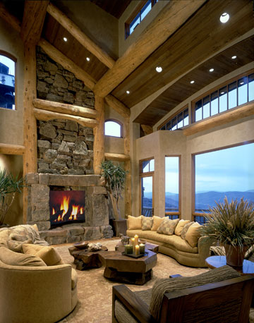 38 Rustic Country Cabins With A Stone Fireplace For A Romantic Get Away