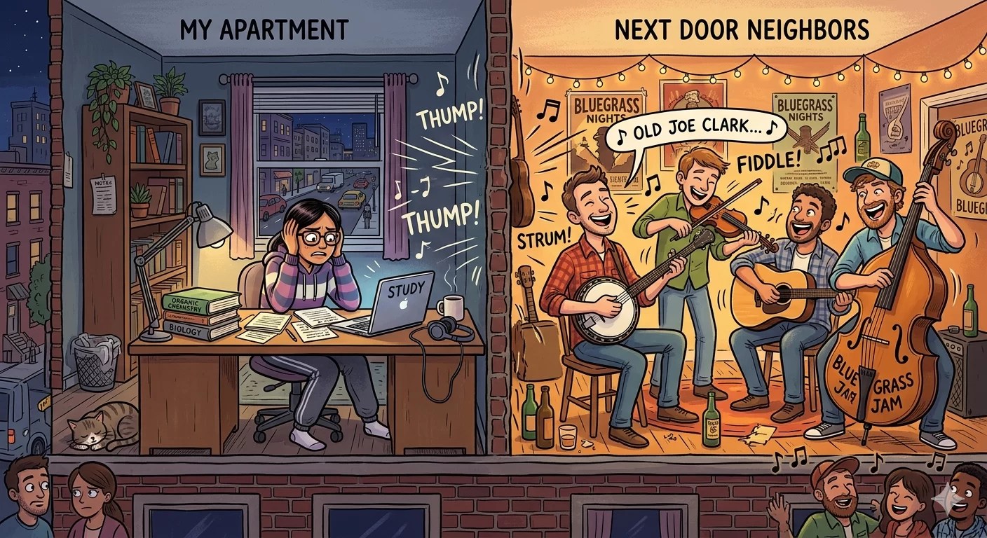 noisy bluegrass neighbors