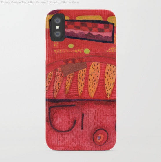 Fresco Design For A Red Dream Cathedral