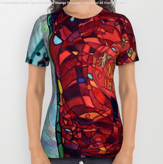 A Committee Looks Upon The Vortex (Maelga Turquoise Turbulante)