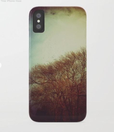 winter tree iphone case