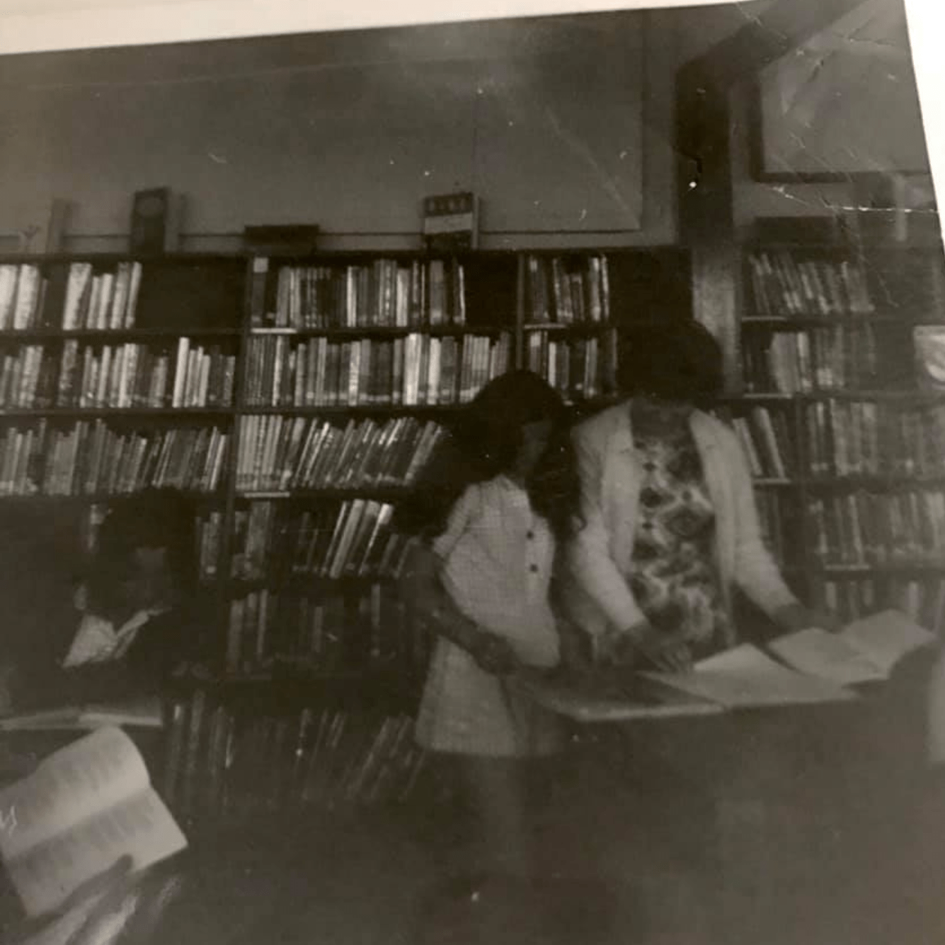 High school library, my haven during physical education classes.