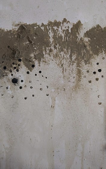 serie lost sea, Waddenklei, afgewerkte olie op papier,