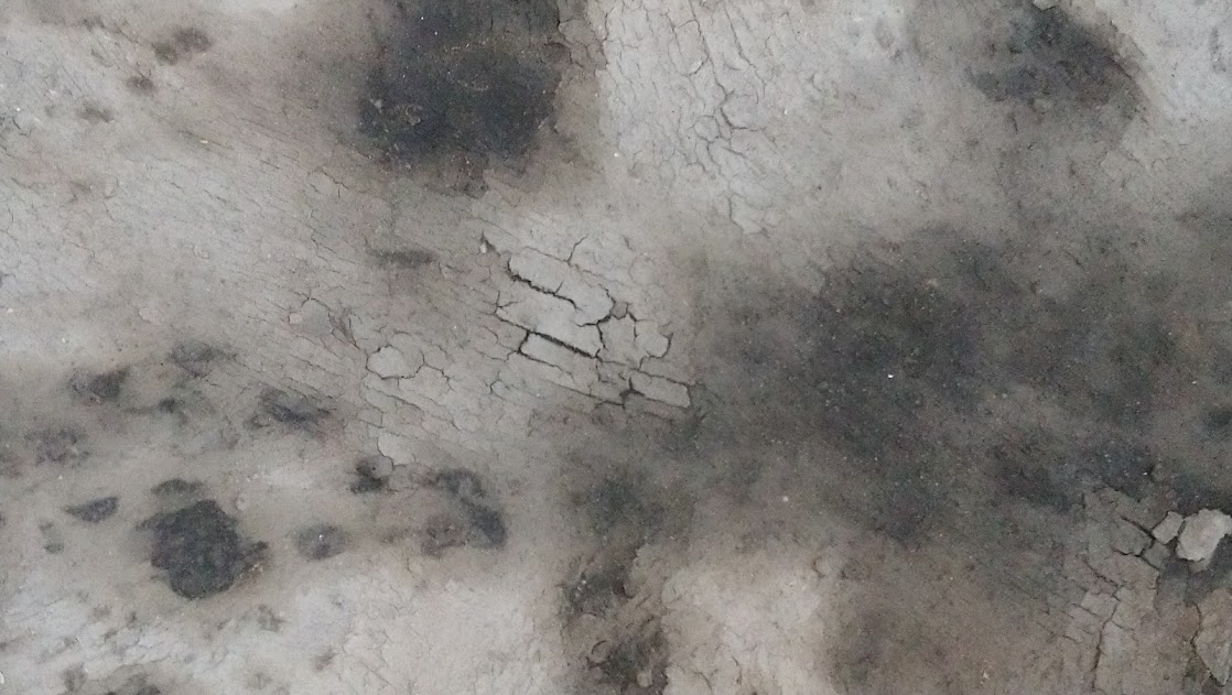 serie Lost sea, Waddenklei, afgewerkte olie op papier