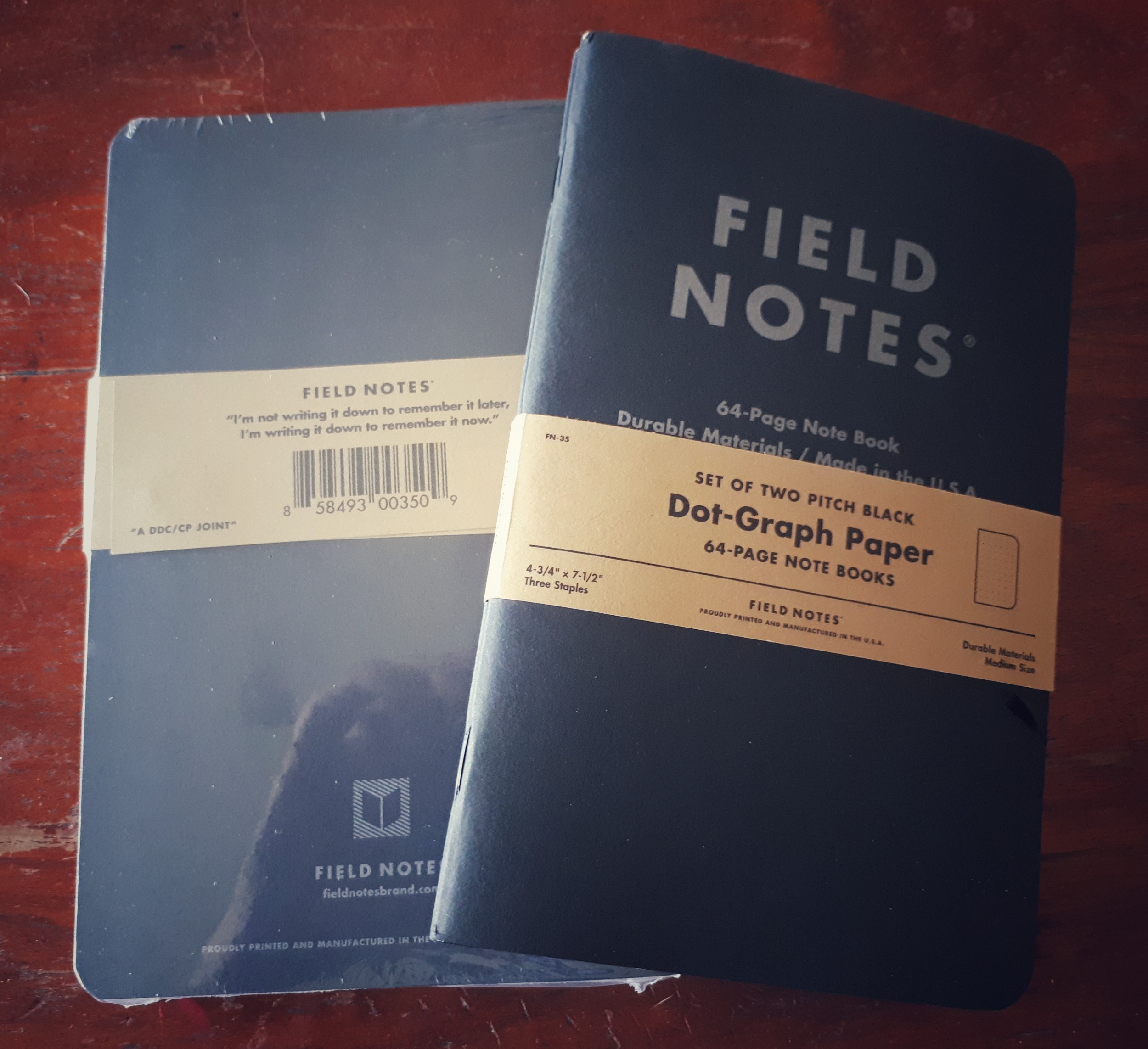 My first Field Notes notebooks Paul Jacobson