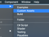 Custom Assets Unity Documentation