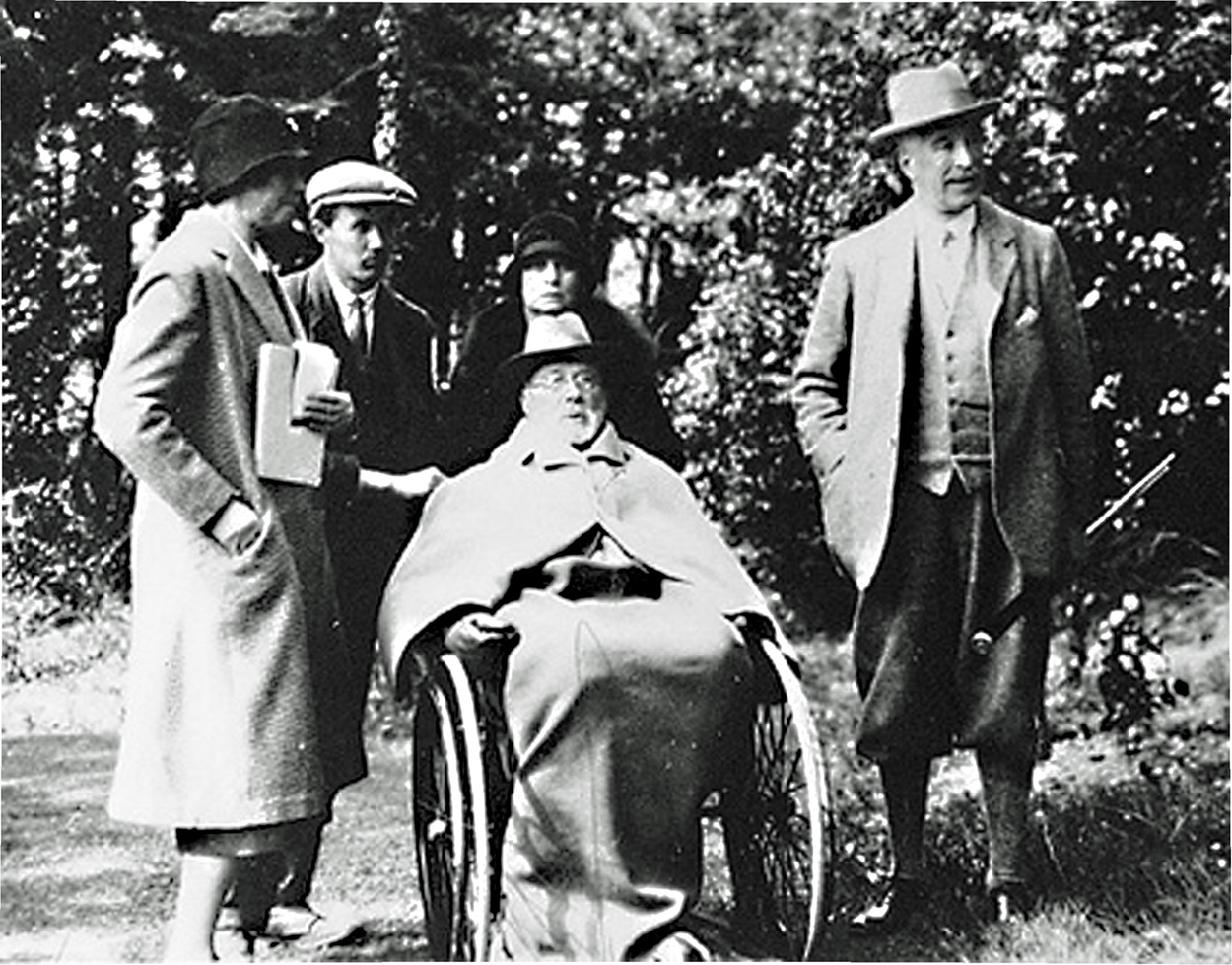 Percy second on left at Gravetye