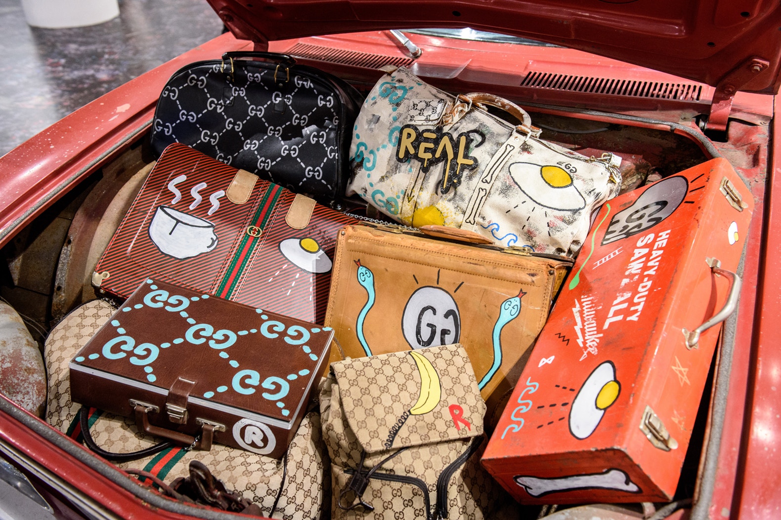 Guccighost’s artist trevor trouble opens exhibit during nyfw