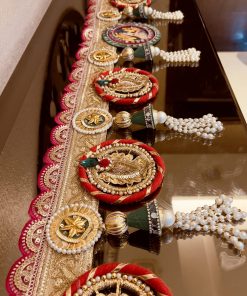 Alternative view of Radhekrishna Artistic Jewelled  Pearl Bandarwal (5 feet)