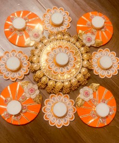 Alternative view of Traditional royal and rich rangoli