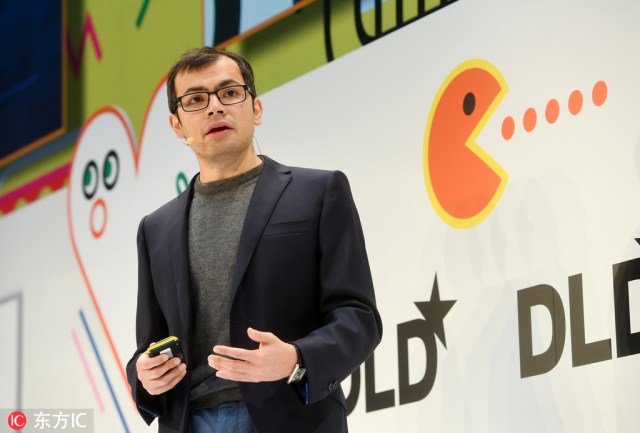 Demis Hassabis, ekspert za razvoj softvera i koosnivač kompanije DeepMind Technologies, ​​govori na konferenciji u Minhenu, Nemačka, 16. januara 2017. [Photo / IC]