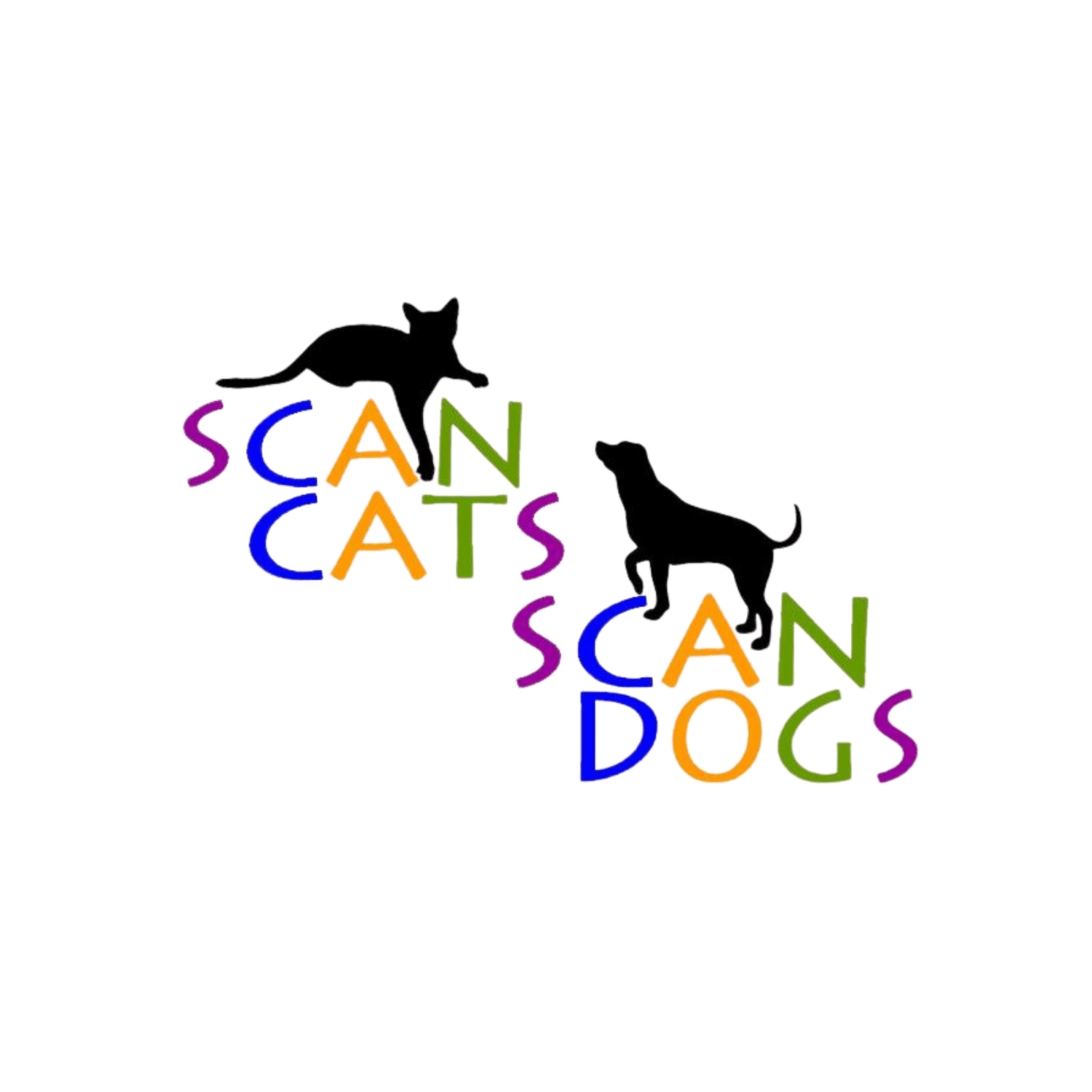 Logo of Scan Cats and Scan Dogs, a rescue organisation helping abandoned pets.