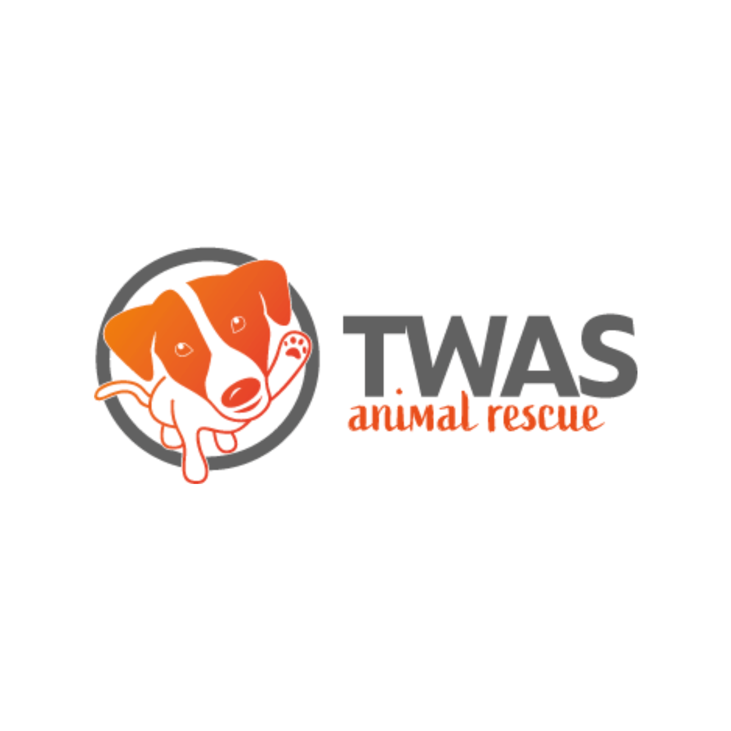 Logo of TWAS Animal Rescue, a shelter dedicated to saving and rehoming animals.