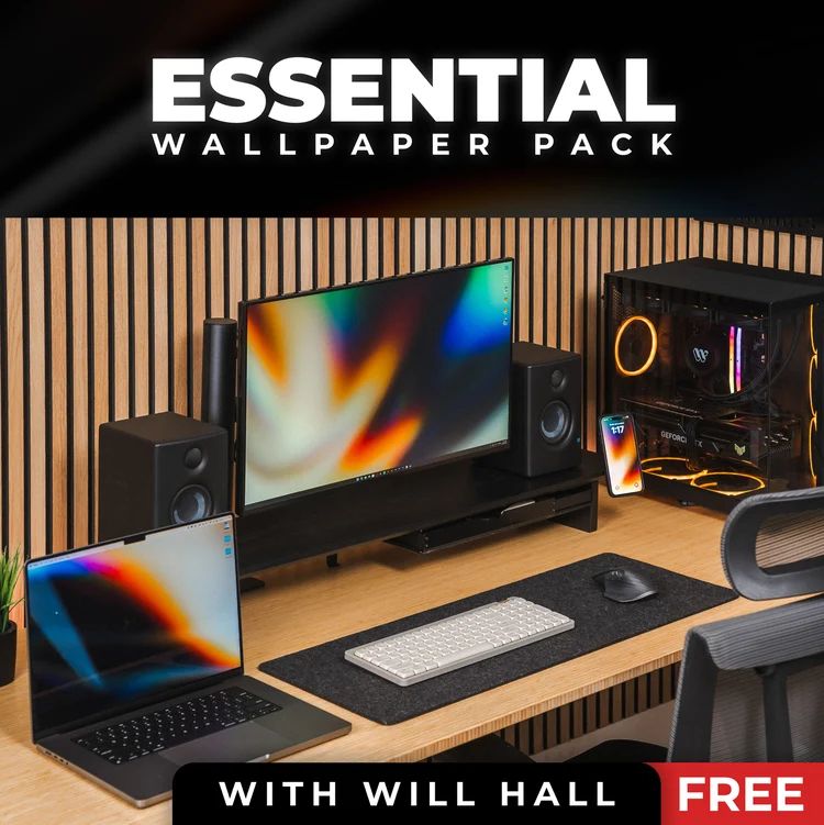 Clean Blue Setup R Desktops - Best Minimal Patterns in Full HD