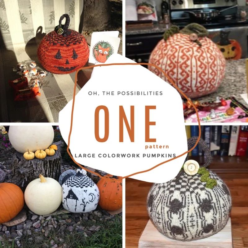 Large Colorwork Pumpkin Payhip - Amazing Geometric Background - Ultra HD