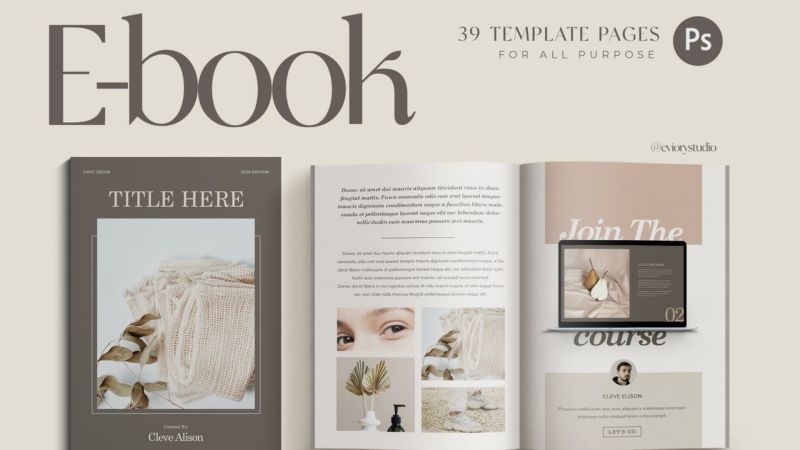 E Book Template Creator Payhip - Best Gradient Designs in Desktop