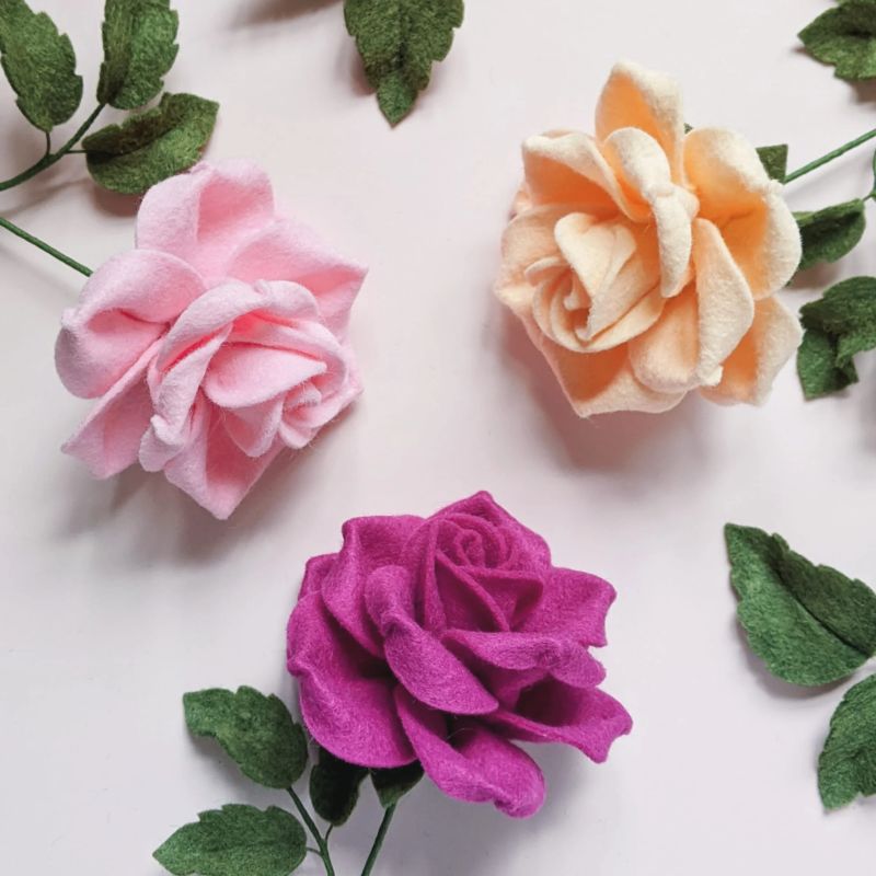 Felt Rose Tutorial Payhip - Gradient Pattern Collection - 8K Quality