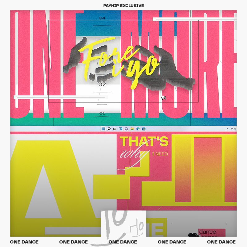 Drake One Dance Payhip - Geometric Photo Collection - Retina Quality